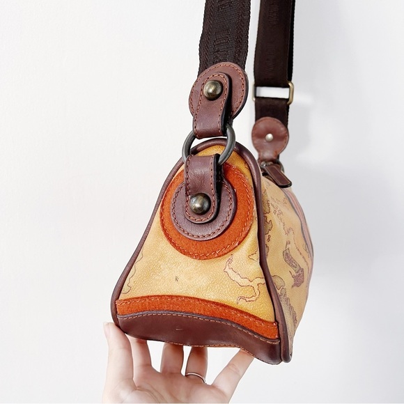 Alviero Martini • 1 Classe map purse Geo Classic shoulder bag crossbody leather - Picture 3 of 13